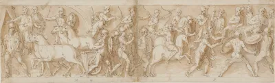 Marcus Aurelius Ankommer Til Kampen Mens Tropperne Nedkaemper Et Sarmatisk Angreb Sarmaterne Beder Om Nade