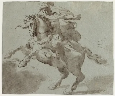 Marcus Curtius Kaster Sig Med Sin Hest I Kloften