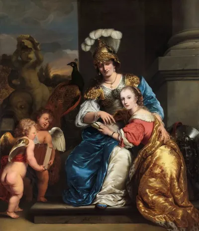 Margarita Trip As Minerva Instructing Her Sister Anna Maria Trip