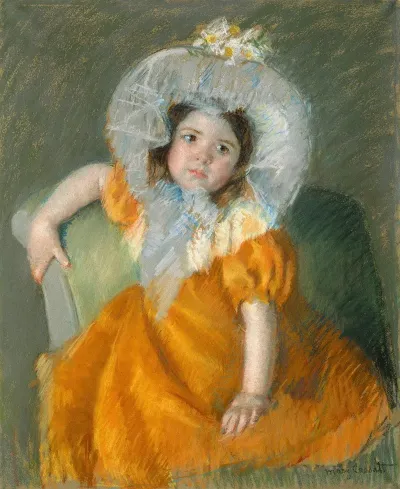 Margot In Orange Dress