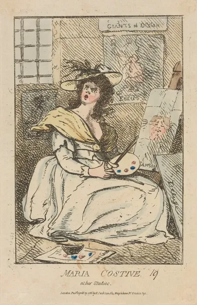 Maria Costine At Her Studies