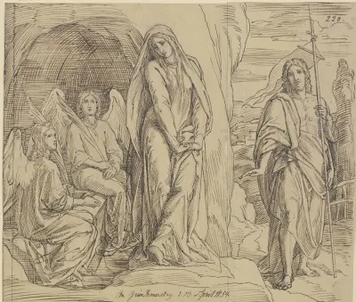 Maria Magdalena Am Grabe Christi