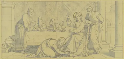 Maria Magdalena Salbt Die Fuse Des Heilands