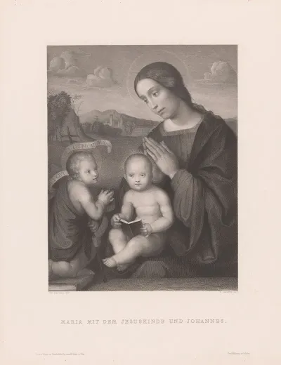 Maria Mit Dem Jesuskinde Und Johannes