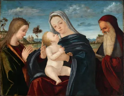 Maria Mit Dem Kind Und Den Heiligen Katharina Und Hieronymus