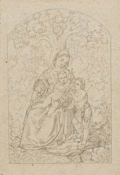 Maria Mit Jesuskind Und Johannesknaben
