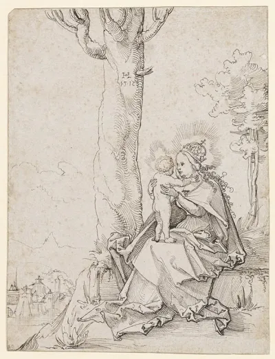 Maria Mit Kind In Der Landschaft 2