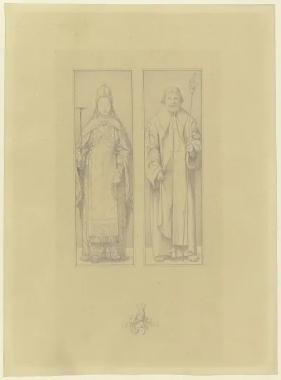 Maria Und Joseph Ganze Figuren Nebeneinander