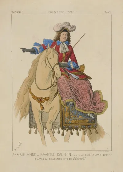 Marie Anne De Baviere Dauphine Mere De Louis Xv 1690