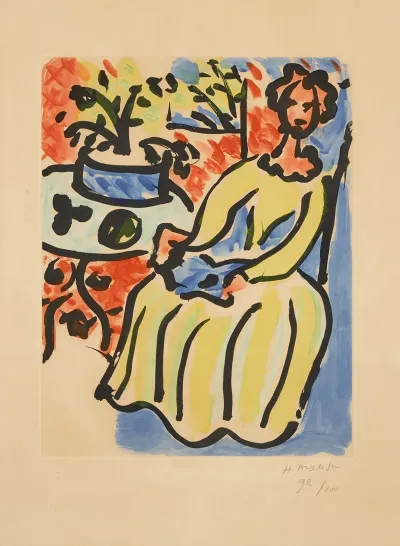 Marie Jose En Robe Jaune 2