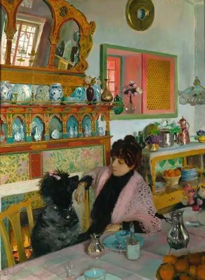 Marie Rochegrosse Dans La Salle A Manger