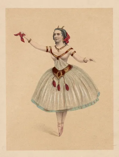 Marie Taglioni Als Satanella In Satanella Ballet In 3 Acten Von Paul Taglioni Musik Von Pugni And Hertel