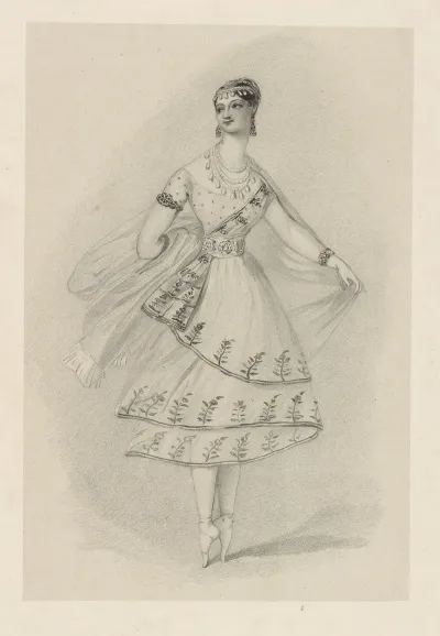 Marie Taglioni In Le Dieu Et La Bayadere