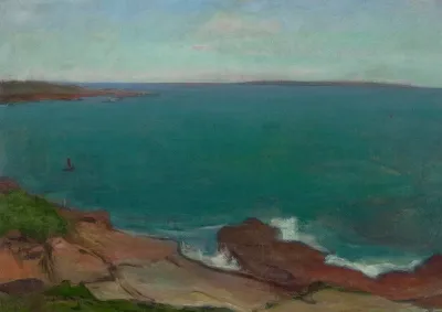 Marine Landscape With A Small Boat