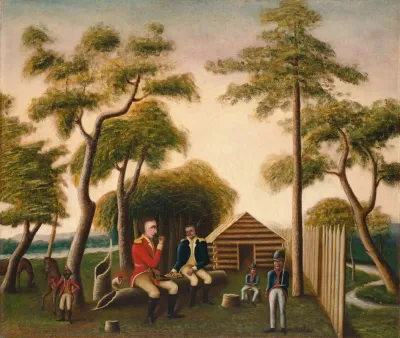 Marion Feasting The British Officer On Sweet Potatoes