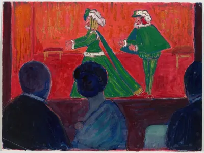 Marionette Theater In The Foreground Jawlensky And Marianne Von Werefkin