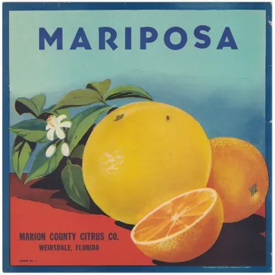 Mariposa Citrus Label