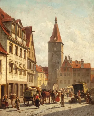 Market Day Nuremberg Germany