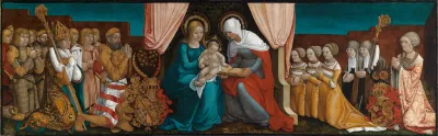 Markgraf Christoph I Von Baden Mit Seiner Familie In Anbetung Vor Der Heiligen Anna Selbdritt