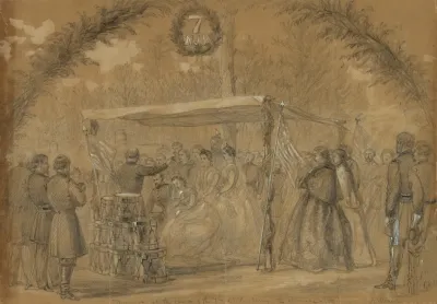 Marriage At The Camp Of The 7th N J V Army Of The Potomac Va