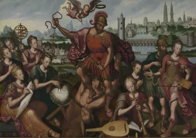Mars Surrounded By The Arts And Sciences Conquers Ignorance