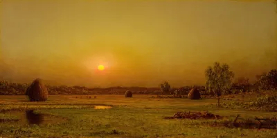 Marsh Sunset Newburyport Massachusetts