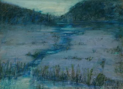 Marshlands At Sundown