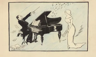Marthe Regnier Et Raoul Gunsbourg