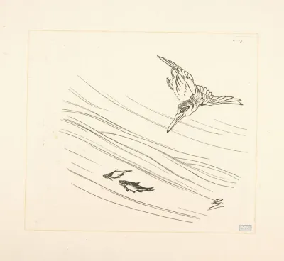 Martin Pecheur Deux Petits Poissons