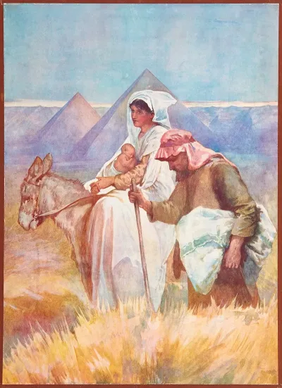 Mary And Jesus Flee To Egypt