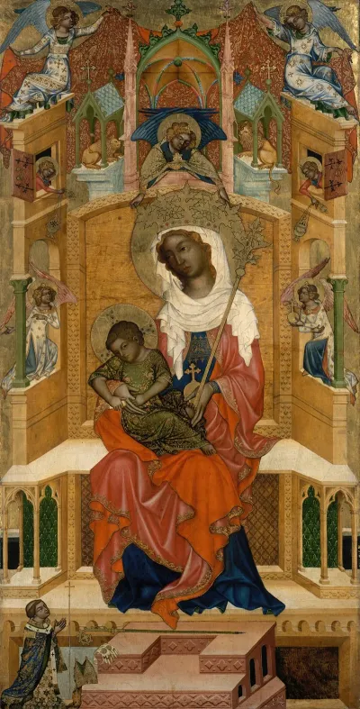 Mary Enthroned With The Child Glatz Madonna