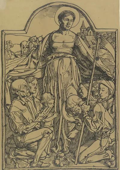 Mary In The Mantle Of Mercy
