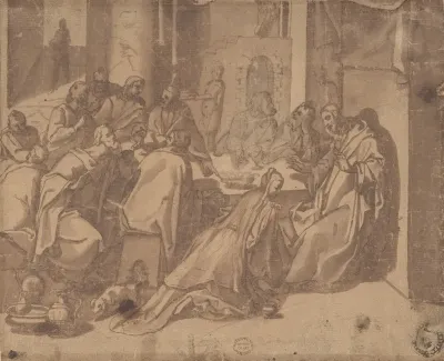 Mary Magdalen Annointing The Feet Of Christ