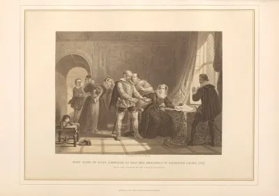 Mary Queen Of Scots Compelled To Sign Her Abdication 1567 Sir William Allan