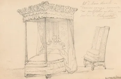 Mary Stuarts Bed In Holyrood Palace In Edinburgh