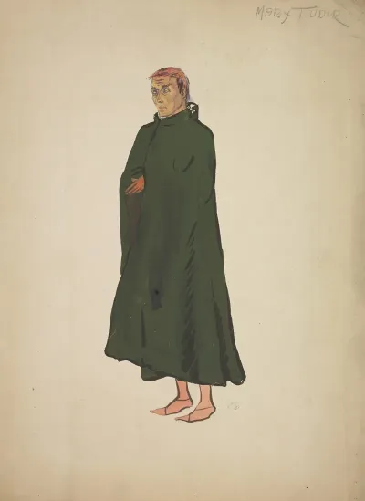 Mary Tudor Beggar Green Cloak