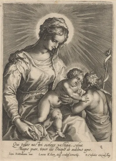 Mary With Child And John The Baptist