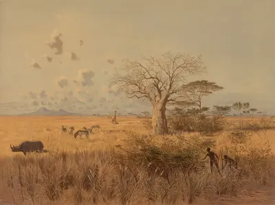 Masai Steppe With Kilimanjaro