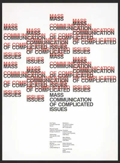 Mass Communication Of Complicated Issues Karl Taylor Compton Seminar Series