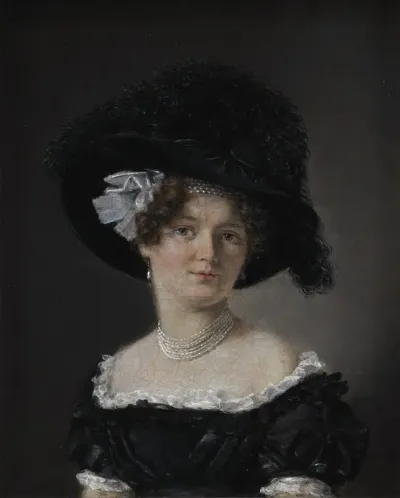 Mathilde Theresia Von Irgens Bergh Nee Holsten The Wife Of Mathias Friis Von Irgens Bergh