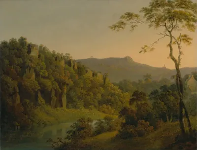 Matlock Dale Looking Toward Black Rock Escarpment
