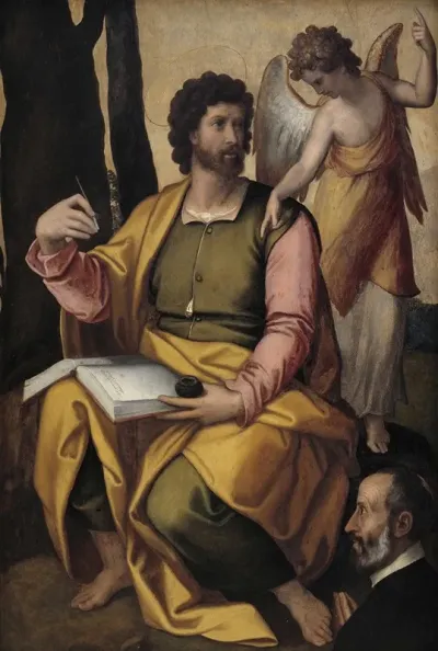 Matthew The Evangelist With Benefactor