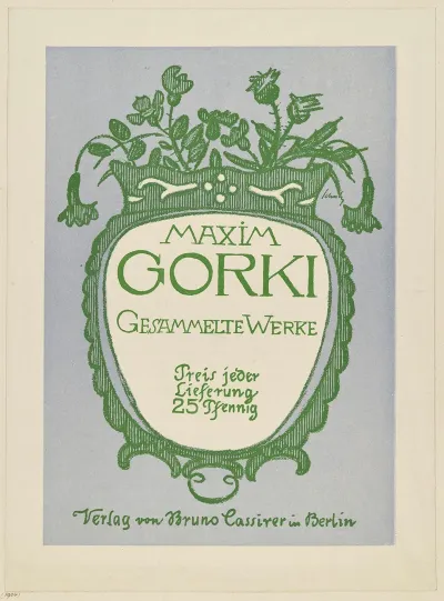 Maxim Gorki Gesammelte Werke Verlag Von Bruno Cassirer In Berlin