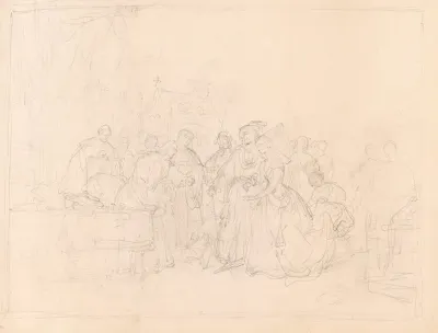Maximilian I Holy Roman Emperor And Mary Of Burgundy Visiting The Painter Hans Memling At The Hostpital In Bruges 2