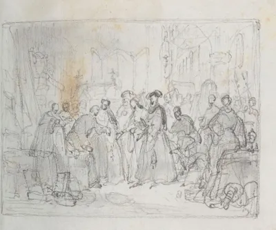Maximilian I Holy Roman Emperor And Mary Of Burgundy Visiting The Painter Hans Memling At The Hostpital In Bruges