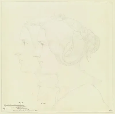 Maximiliane Von Arnim Grafin Oriolla Und Armgart Von Arnim Grafin Flemming Im Profil Nach Links