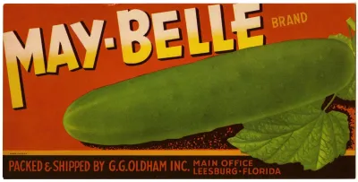 May Belle Brand Vegetable Label