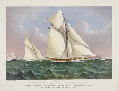 Mayflower Saluted By The Fleet