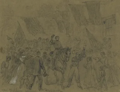 Mcclellan Entering Frederick