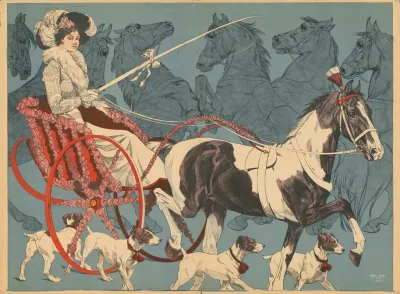 Mdlle Milly Dagmar And Her Performing Dogs